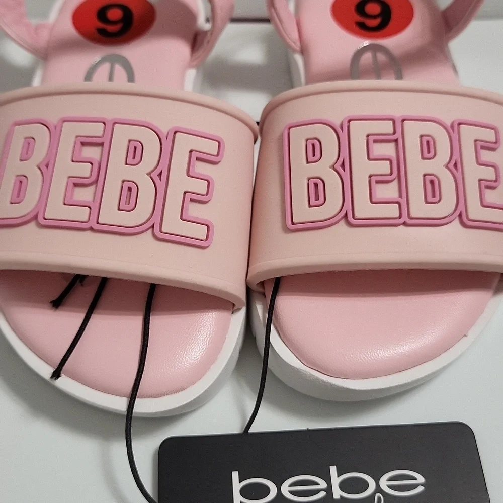 Bebe Girls Pink Sandals With A 